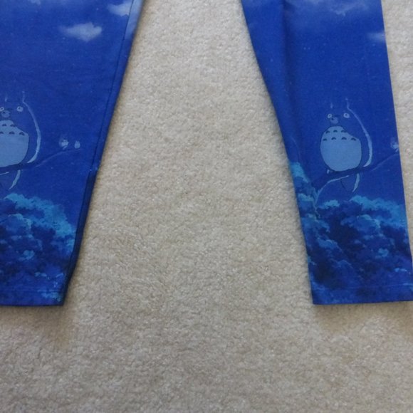 HER UNIVERSE Hot Topic blue "My neighbour Totoro" anime leggings Size S - Picture 3 of 12